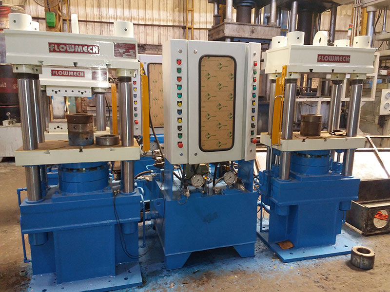 100TON 2 STATION PILLAR TYPE HYDRAULIC RUBBER MOULDING PRESS (MODEL NO.-1695)