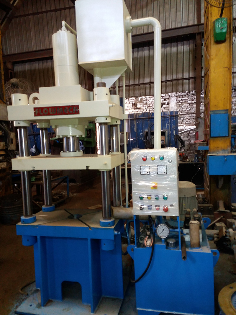 50TON PILLAR TYPE HYDRAULIC HOLE CUTTING PRESS (MODEL NO.-1679)